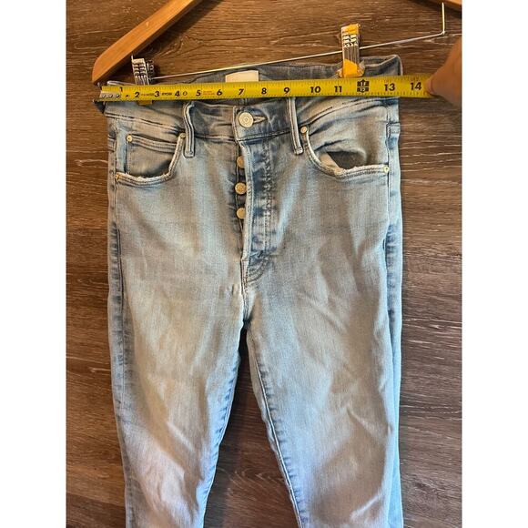Mother Jeans size 27 Butterfly button The stunner Ankle Fray light wash - Picture 9 of 11